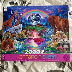 NEW! Ceaco Kentaro Nishino Family of The Earth 2000 Piece Jigsaw Puzzle